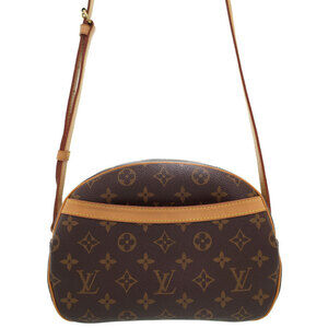 Louis Vuitton Monogram Leather Blois Shoulder Bag Brown